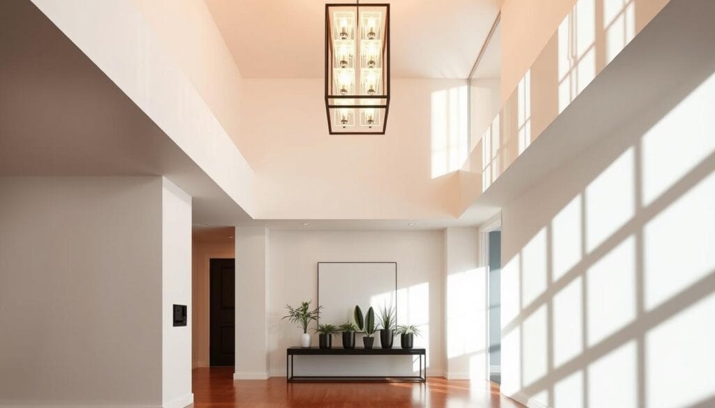 modern foyer lighting