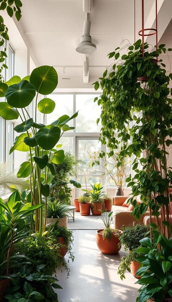 modern indoor greenery styling