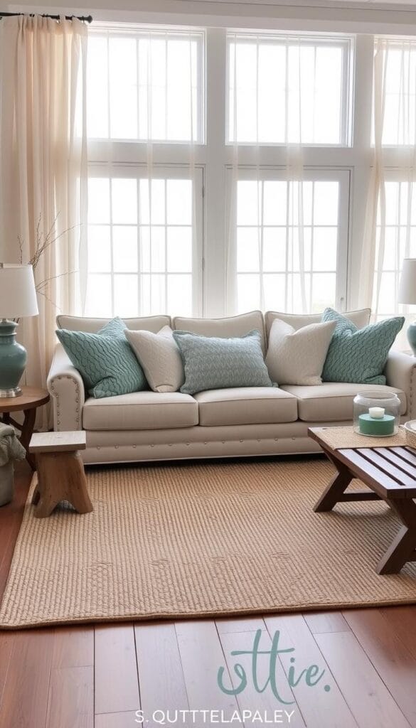 ocean-inspired living space ideas textiles