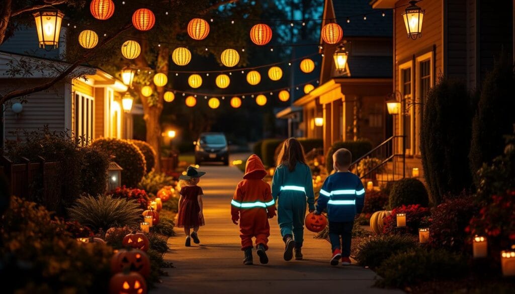 outdoor Halloween safety