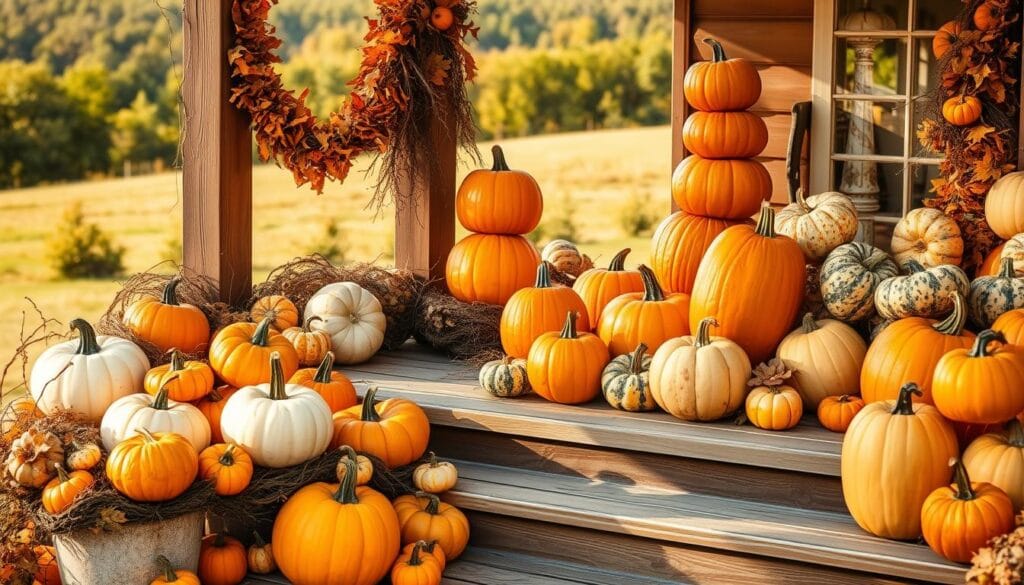 outdoor pumpkin displays