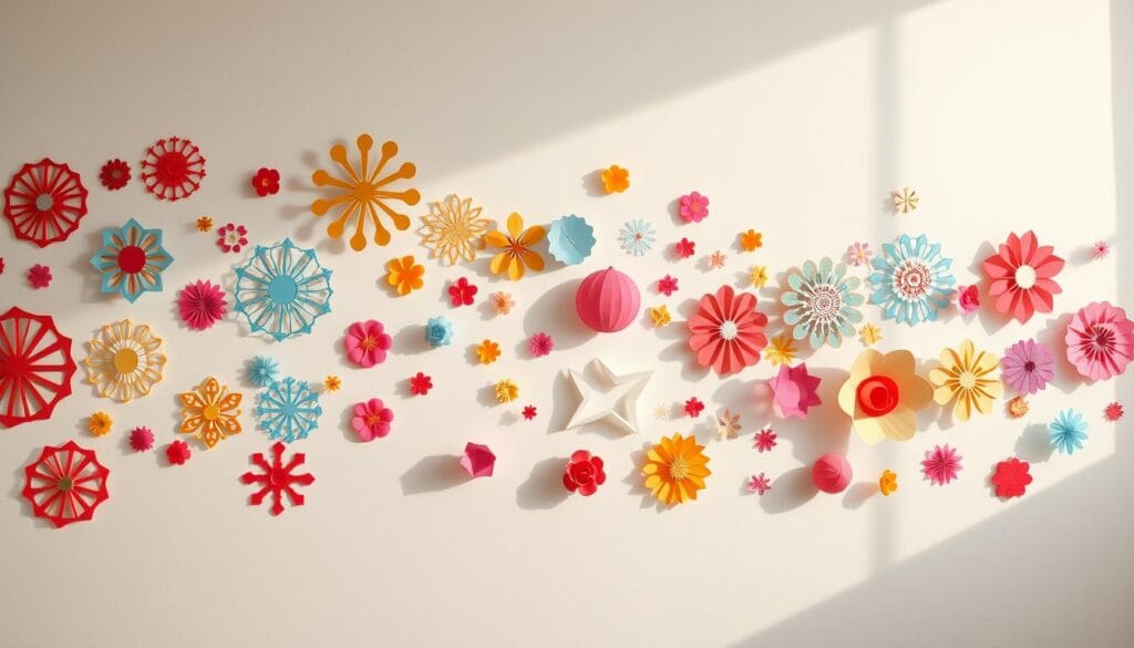 paper cutouts wall decoration