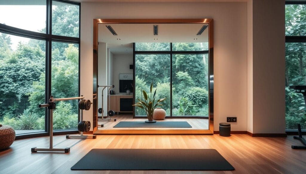 personalized gym aesthetics with mirror