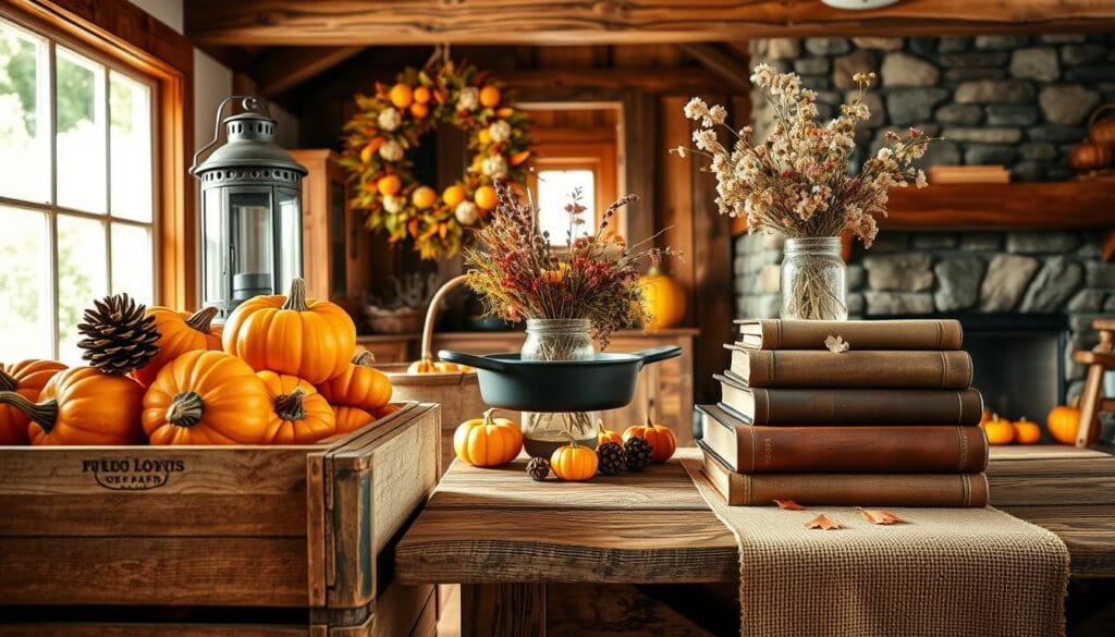 rustic autumn decorations