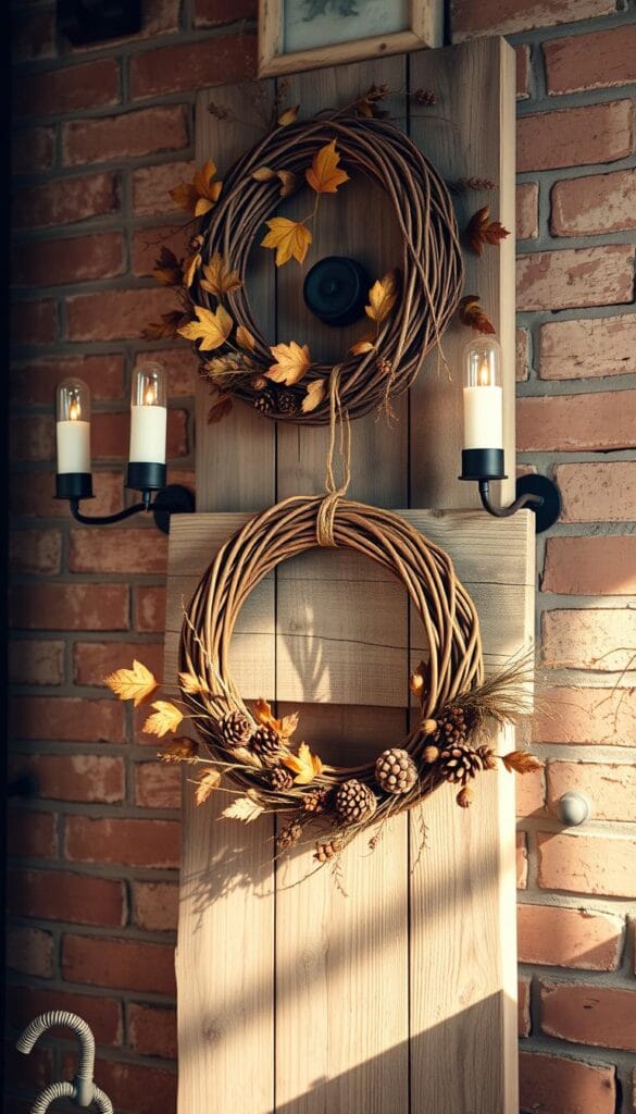 rustic autumn wall decor ideas