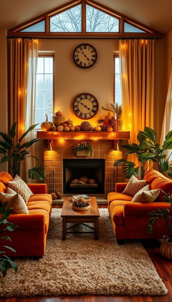 seasonal decor changes living room