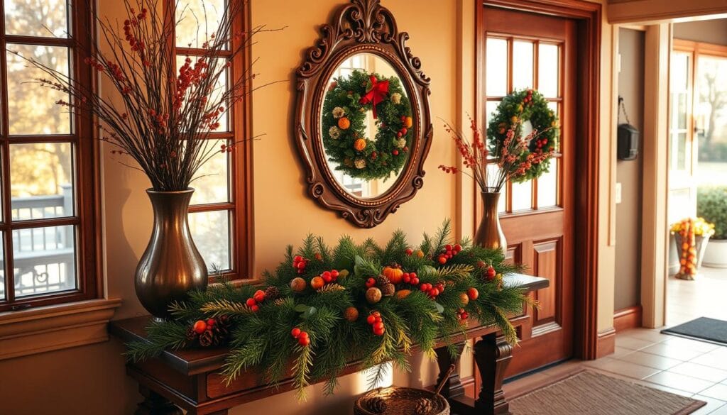 seasonal entryway decor