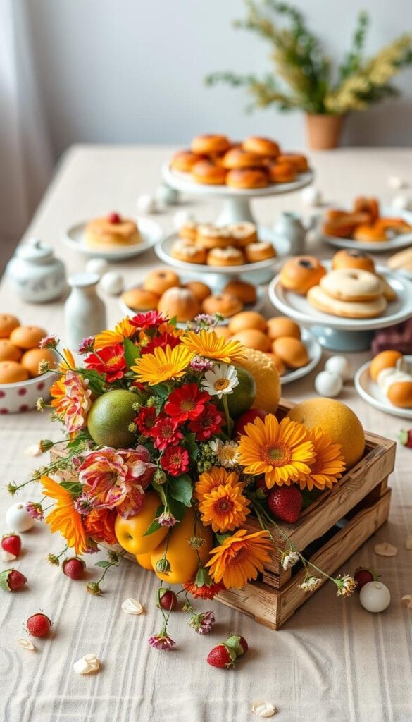 simple brunch decor ideas centerpiece examples