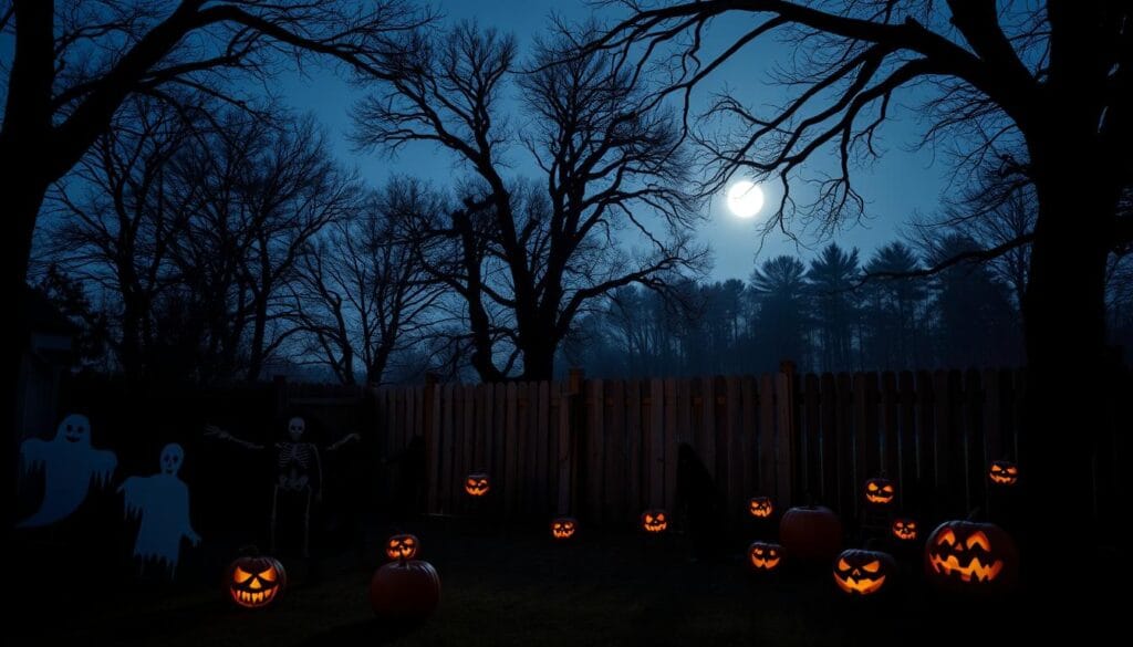 spooky outdoor decorations