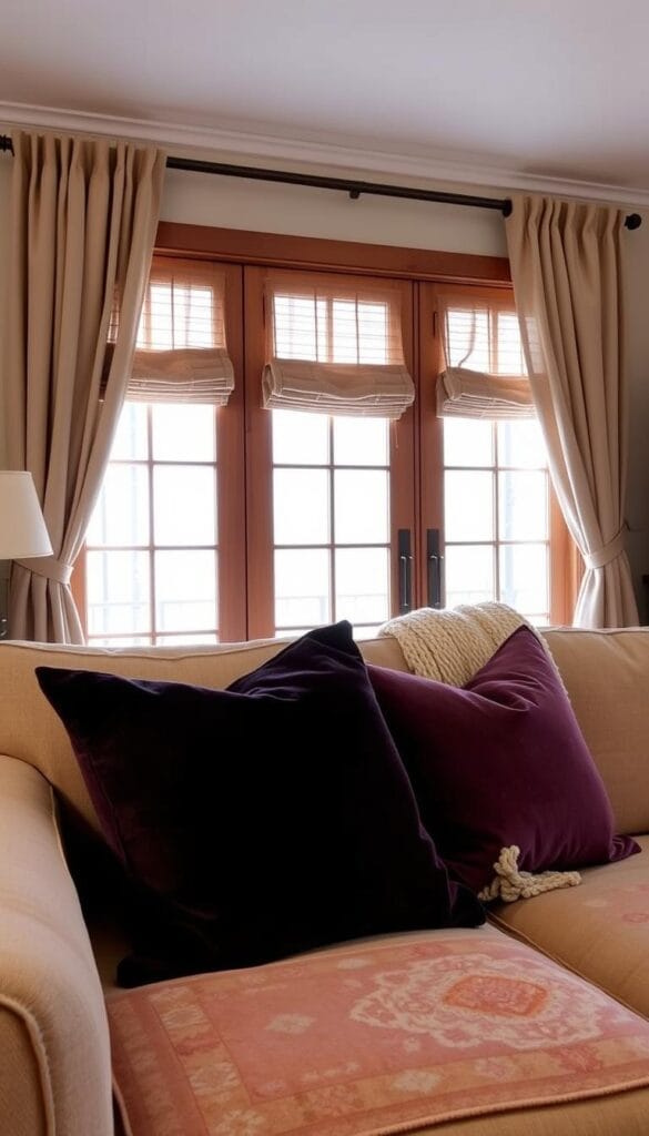 stylish living room decor ideas textiles