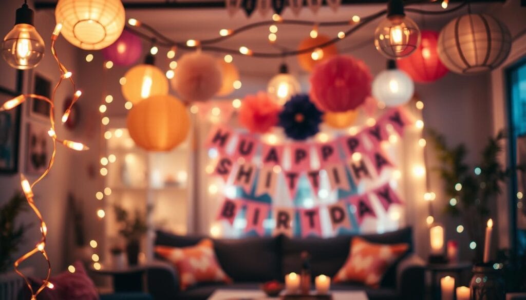 DIY birthday lighting ideas