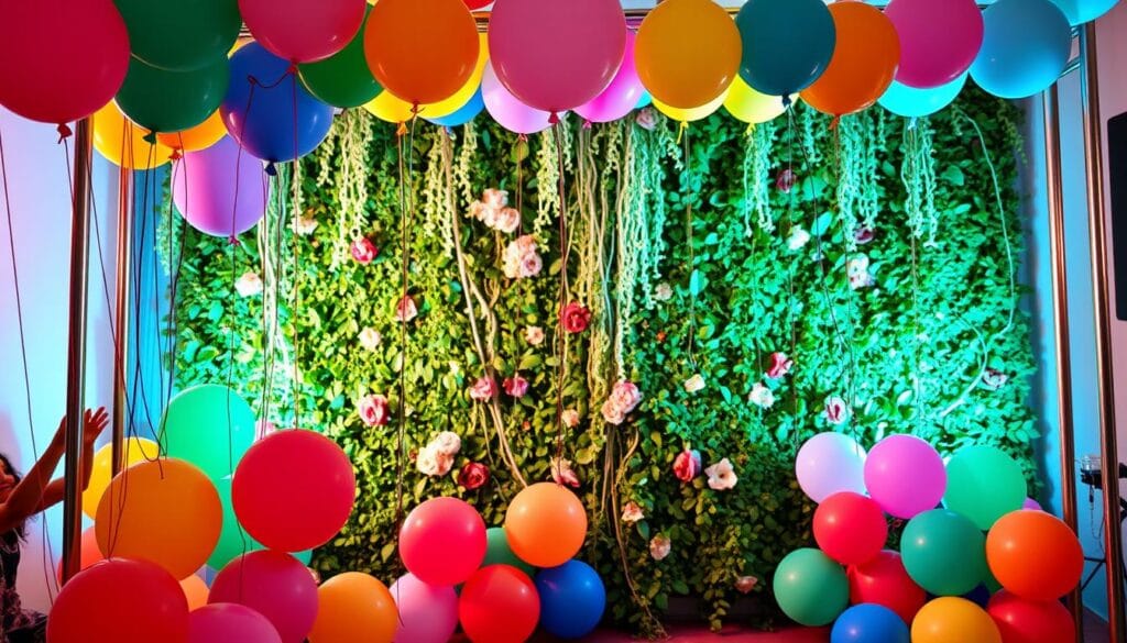 DIY birthday party backdrop