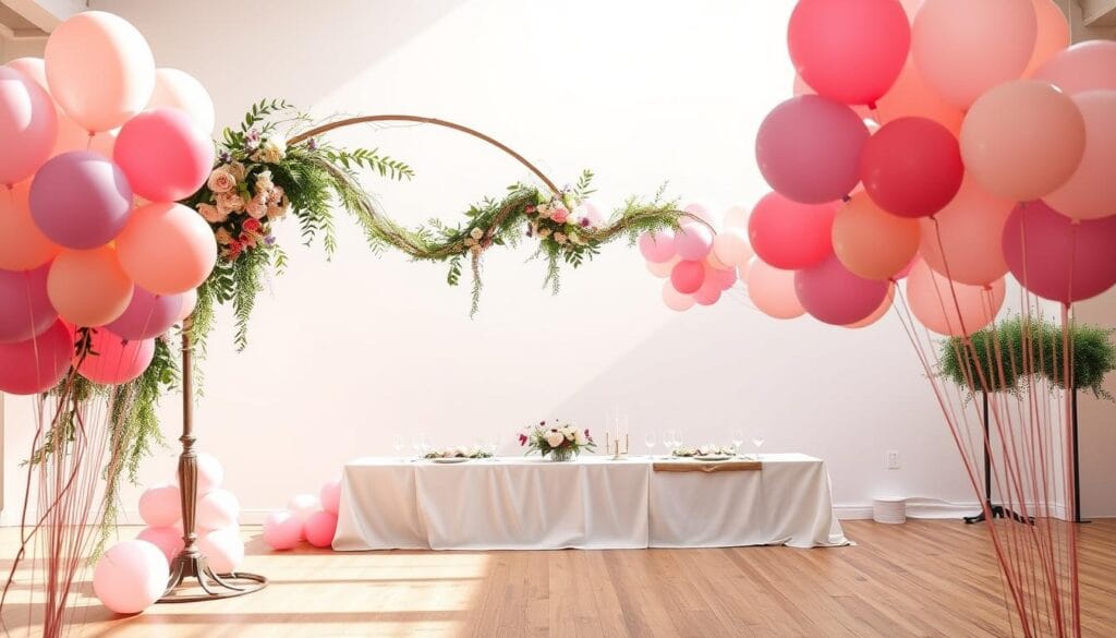 DIY wedding decor with balloons