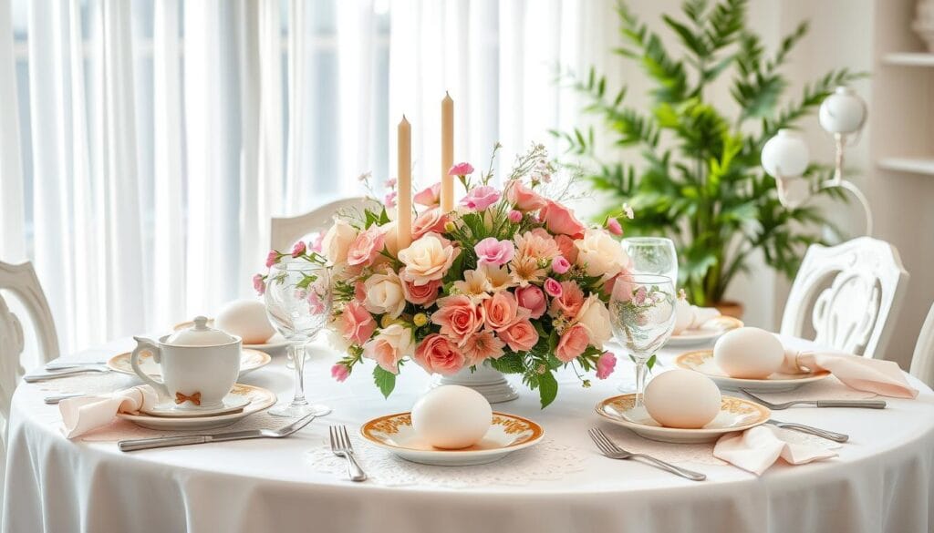Easter Brunch Table Setting
