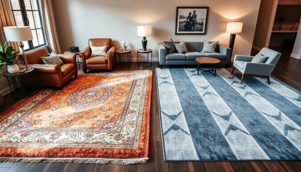 area rugs defining spaces