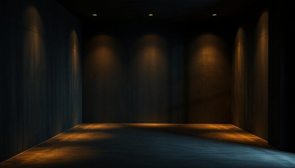 black walls
