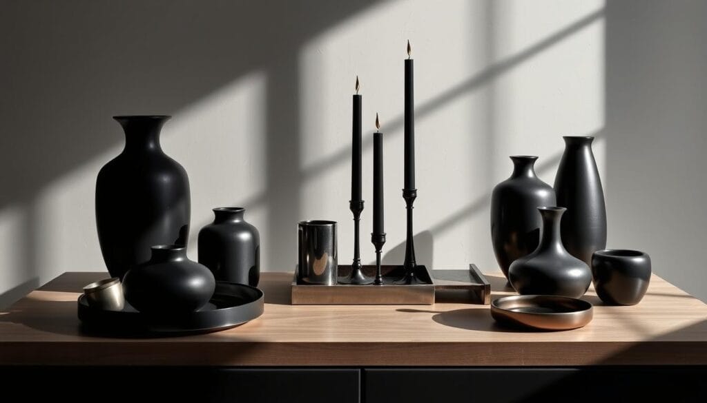 bold black home accessories