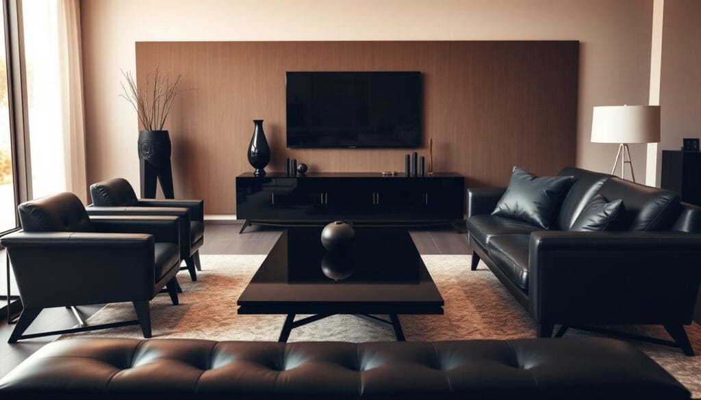 chic black furniture