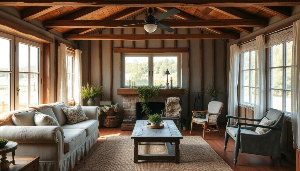 country chic decorating with natural light
