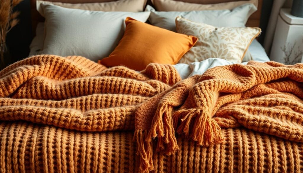 cozy fall bedding