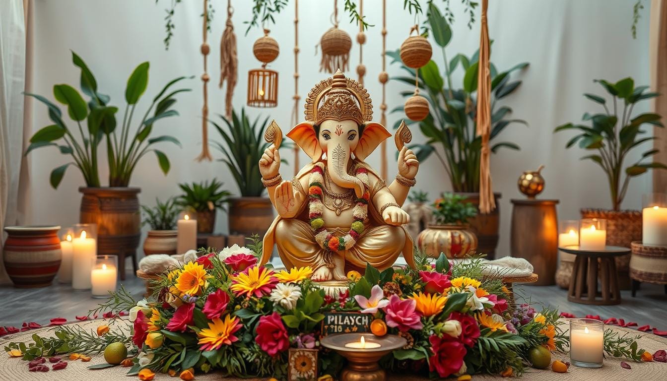 decoration ideas for home ganpati