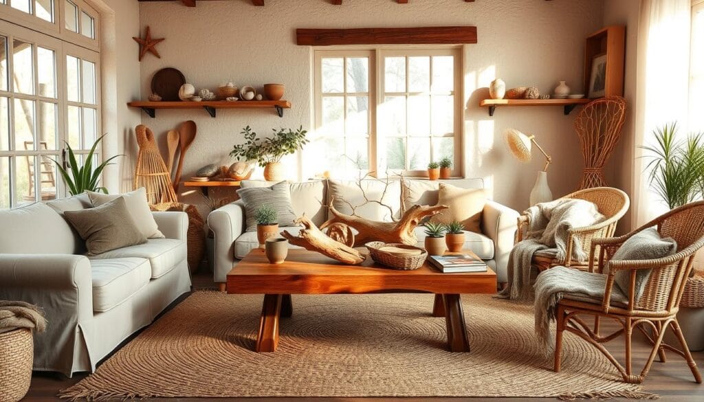 earthy home decor ideas with natural materials