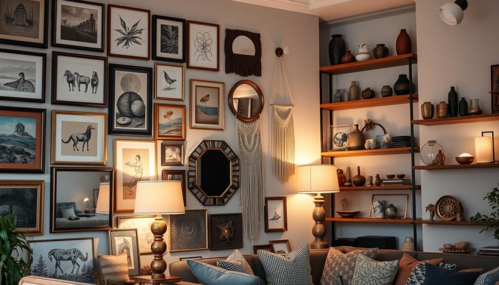 eclectic wall art and decorations
