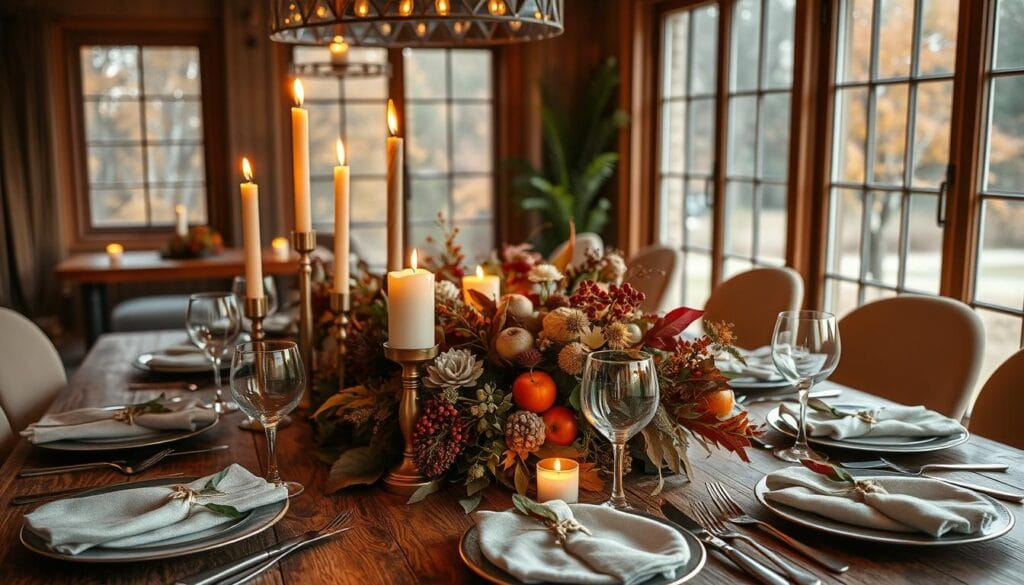 elegant autumn table setting
