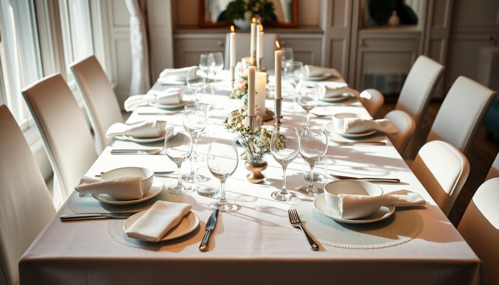 elegant place settings for birthday party