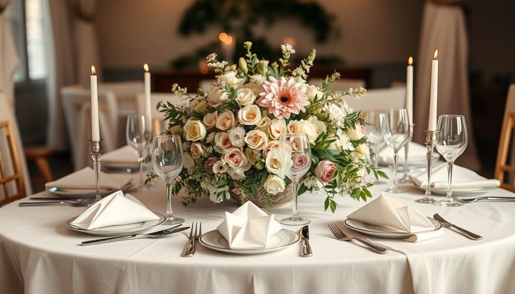 elegant wedding table settings