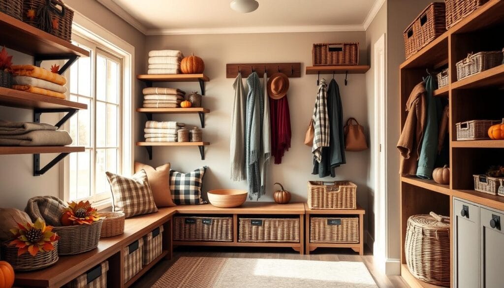 fall decor storage solutions