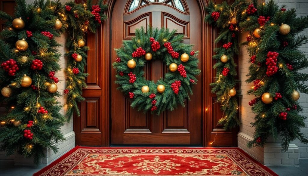 festive entryway decorations