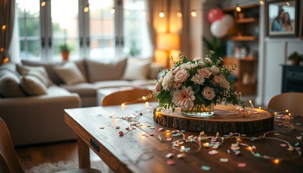 final touches for birthday party
