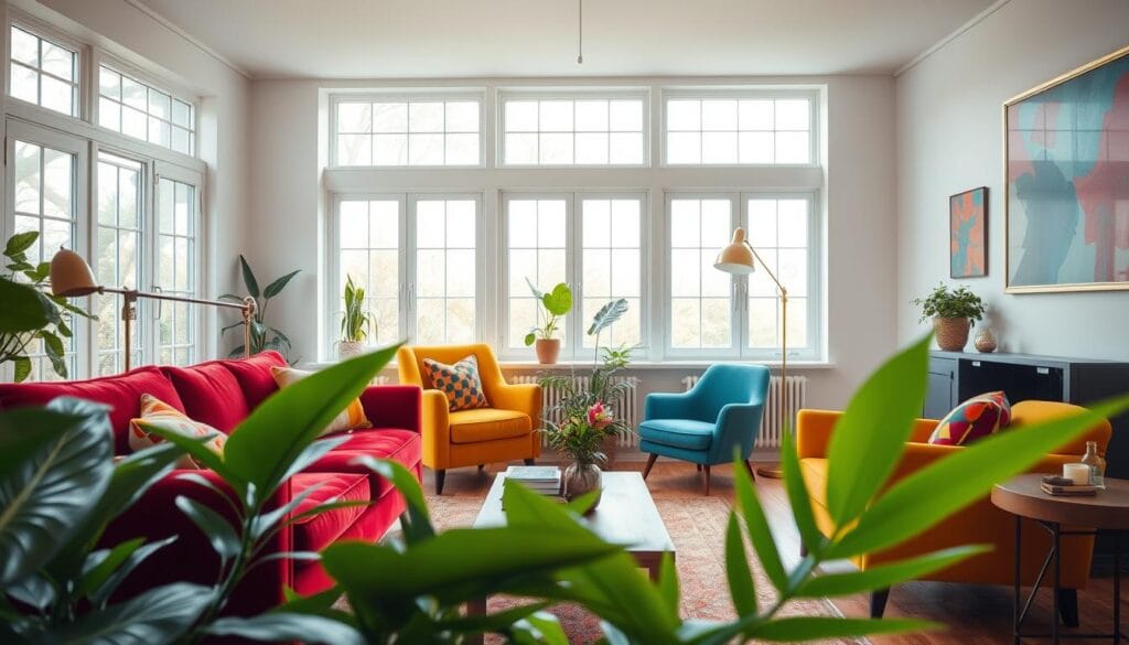 home decor inspiration with color