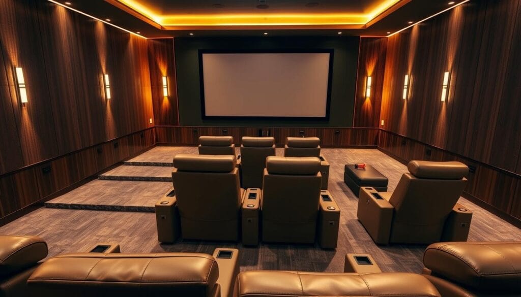 home theater seating arrangement