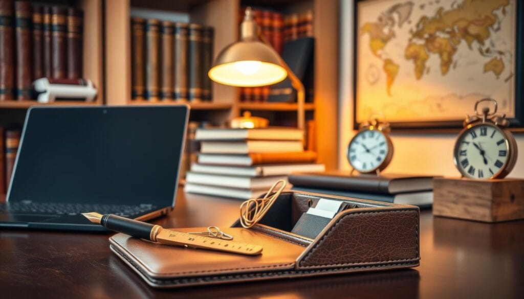 masculine office accessories