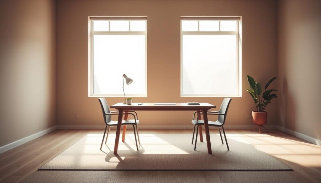 minimalist home office