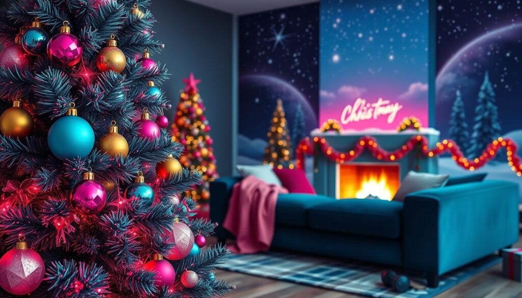 non-traditional Christmas colors