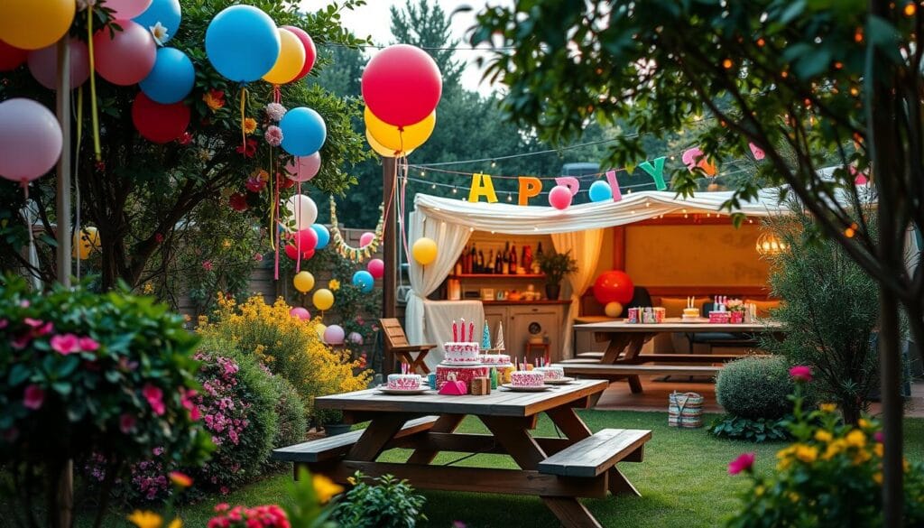 outdoor birthday decoration ideas