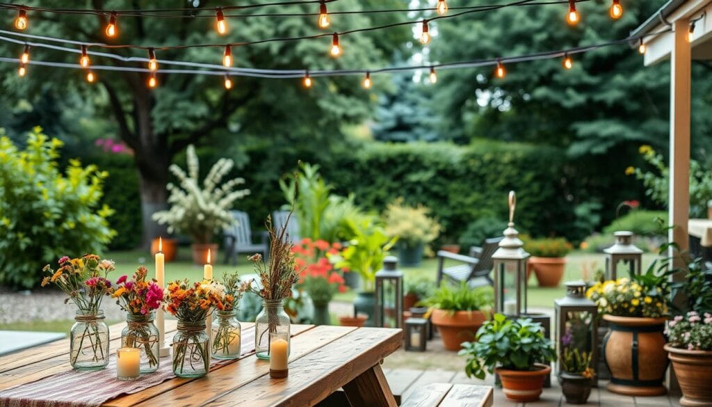 outdoor decor for backyard parties