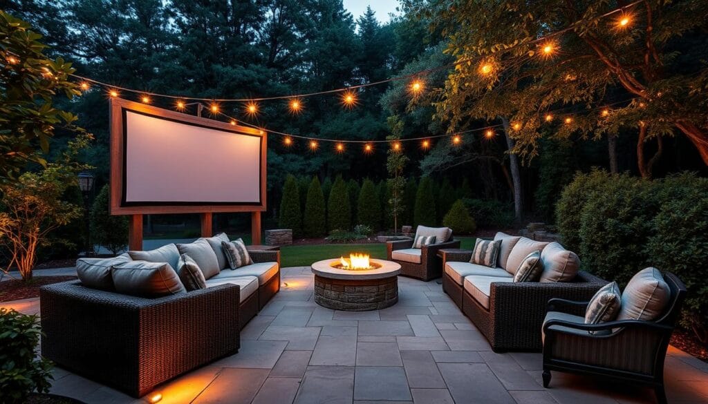 outdoor home theater ideas