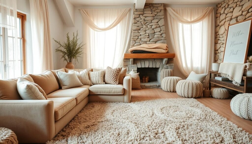 soft fabrics for living area