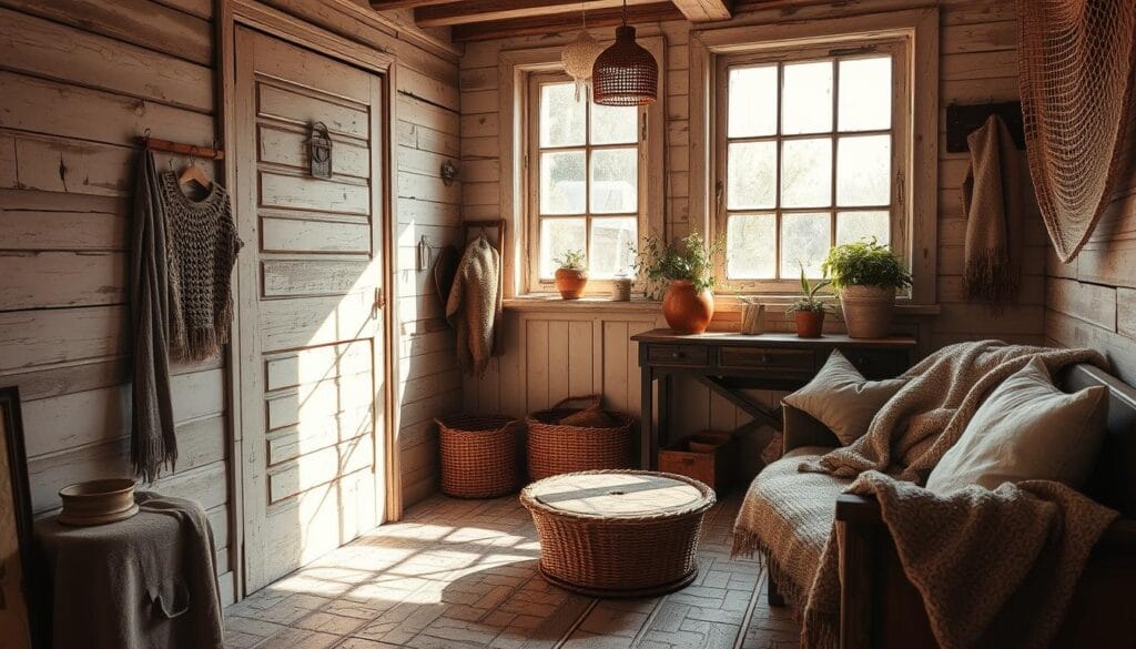vintage cottage texture layering