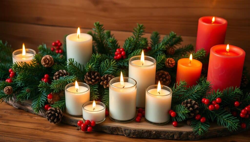 Christmas candles display ideas