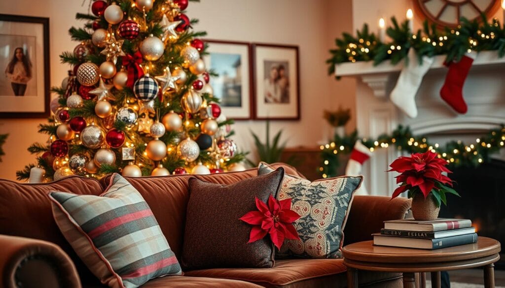 Christmas decorating trends with mixed patterns