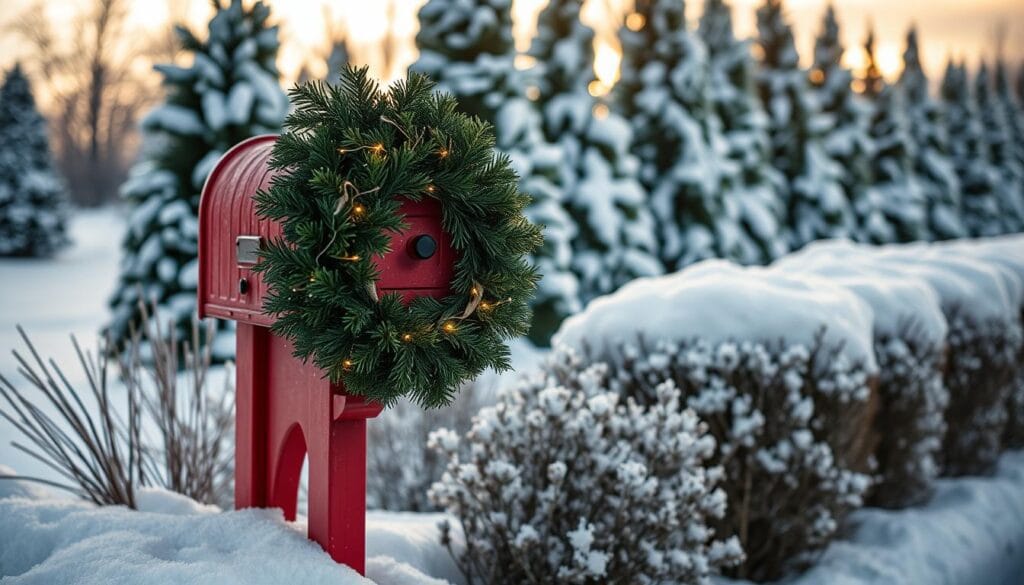 Christmas mailbox theme