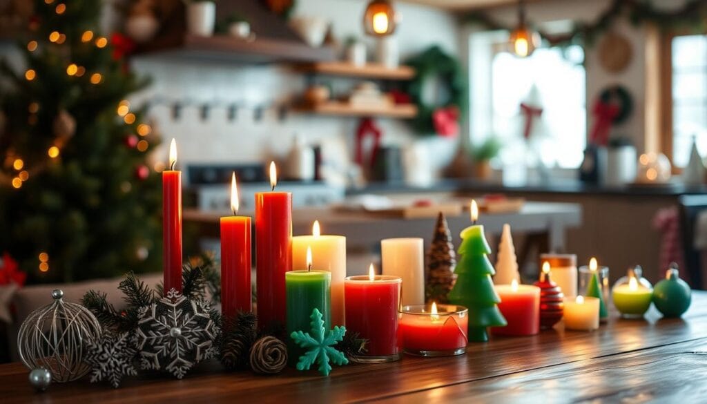 Christmas scented candles