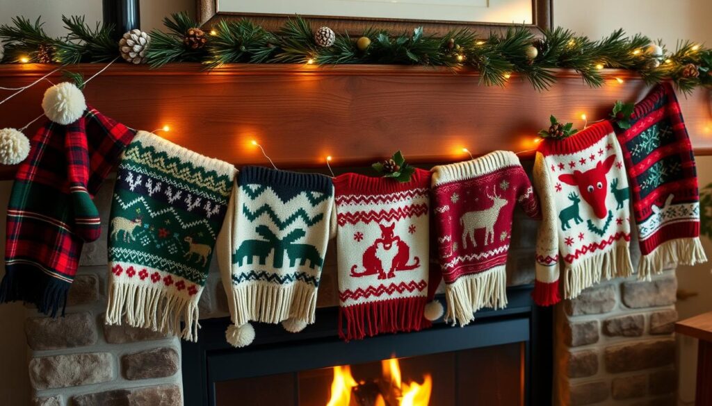 Christmas sweater garland