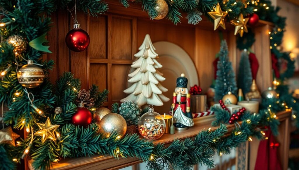 DIY Christmas Shelf Decor