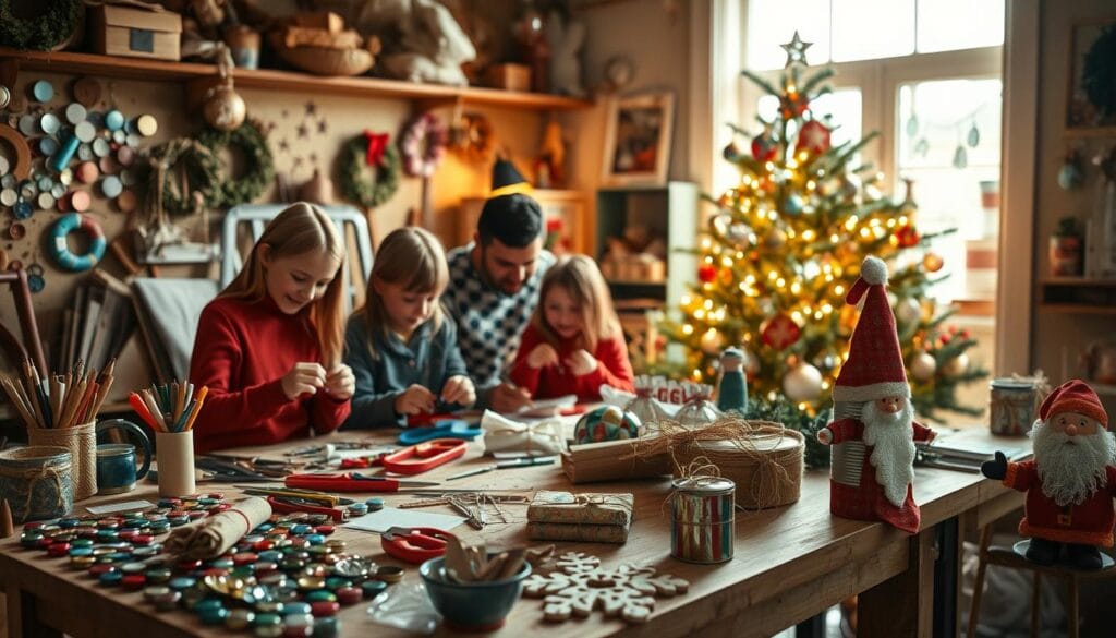 DIY Christmas crafts with recyclables